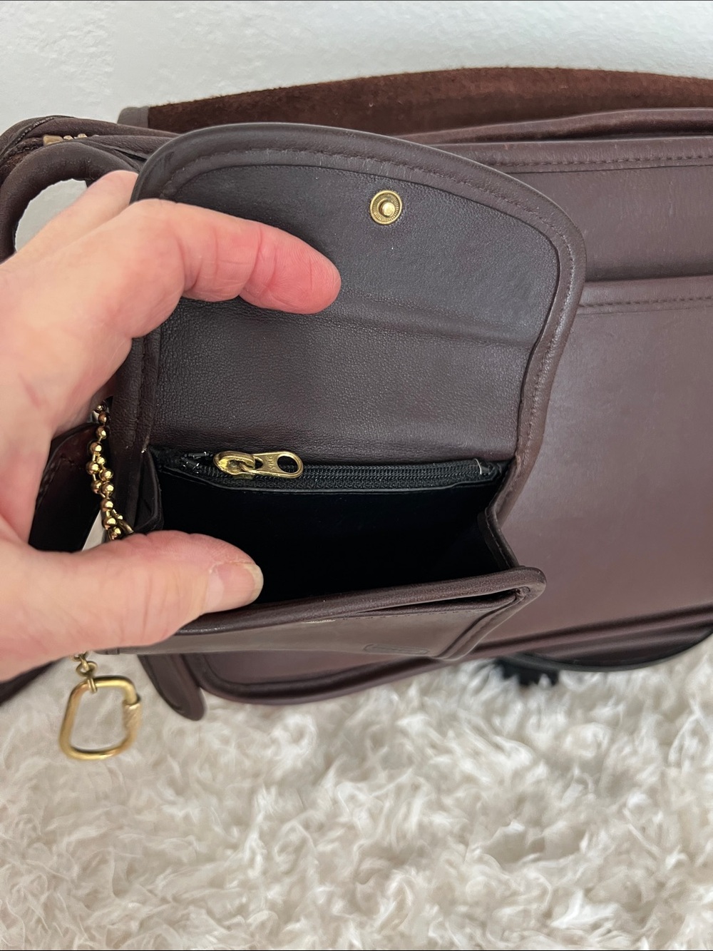 Coach Mahogany Patricia’s Legacy Flap Saddle Bag with Multi Function Wallet - Picture 12 of 16
